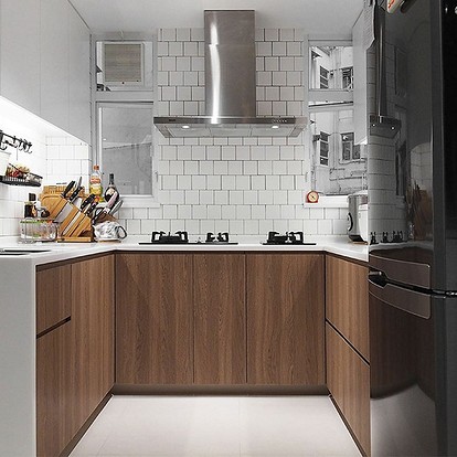 Дизайн Кухни 6 М2 С Холодильником Фото