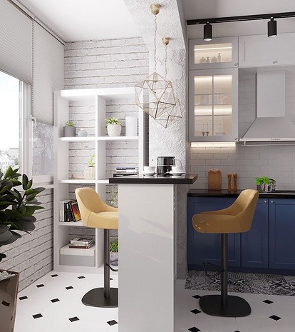 Дизайн кухни с балконом: современные идеи интерьера на фото