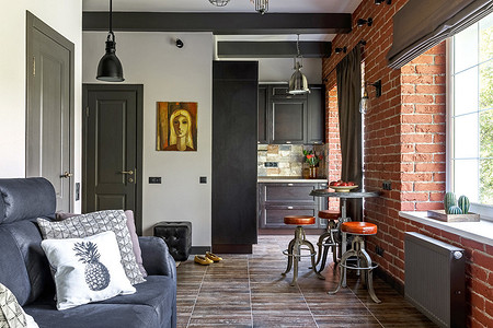 Стильный лофт на 30 квадратных метрах