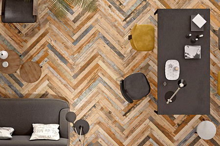 Керамическая плитка под дерево для разных комнат