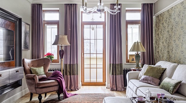 Интерьер квартиры в английском стиле: цветочные принты и женственное ретро