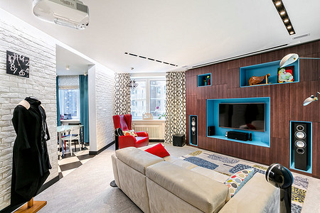 Яркая квартира в стиле фьюжн