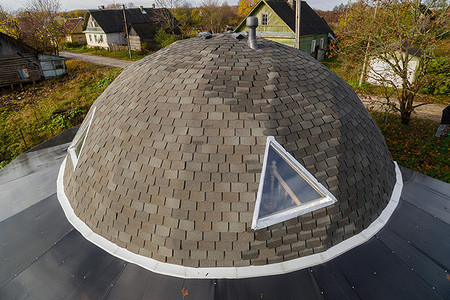 Как установить мансардное окно в готовую крышу, покрытую гибкой черепицей?