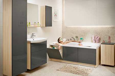 Выбираем сантехнику и мебель для маленькой ванной комнаты