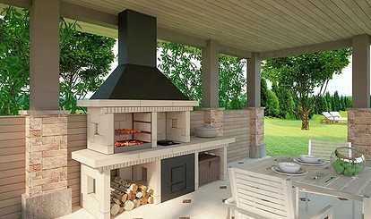 Уличные печи, уличные печи из кирпича для дома и дачи- виды, функционал, конструктивные особенности Печь ракета из кирпича за 5 минут