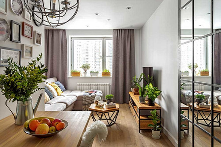 Кухня вместо коридора: оригинальная квартира в Новой Москве