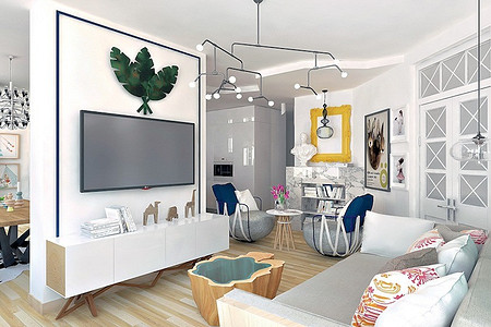 Скандинавская трёшка, которую сделали больше и светлее с помощью лоджий