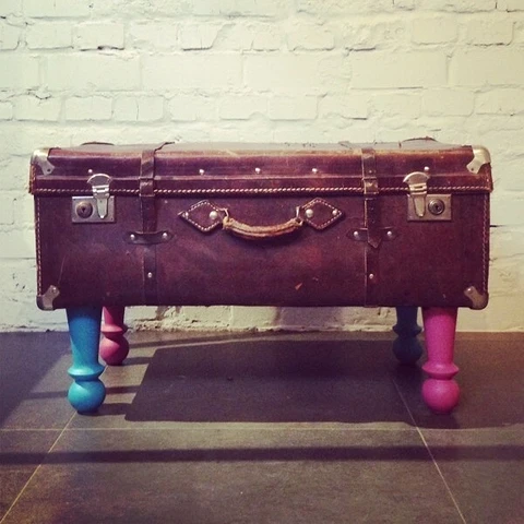 столик из ретро-чемодана своими руками