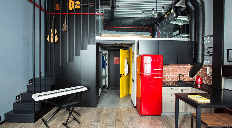 Маленькая студия, которую превратили в двухуровневый лофт за 3 месяца