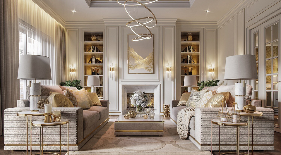 Работа в стиле Gold Accent