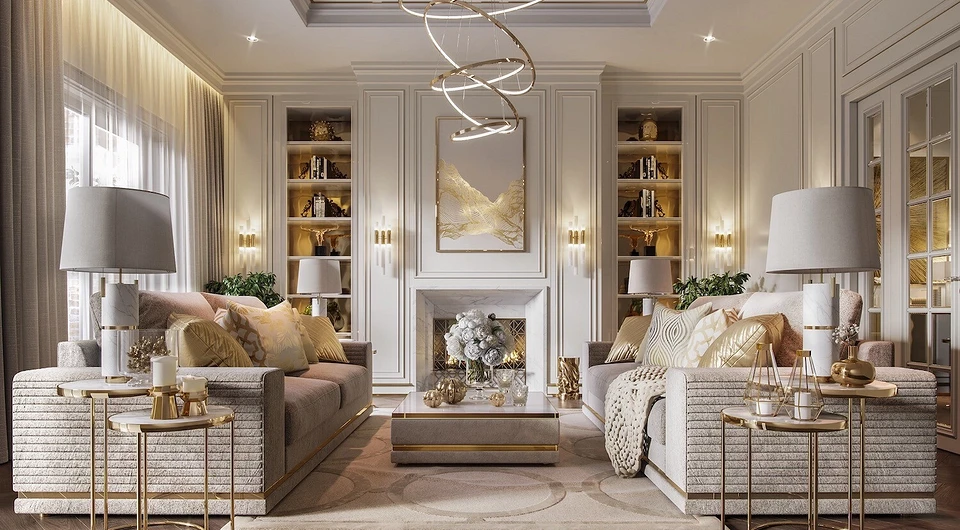 Работа в стиле Gold Accent