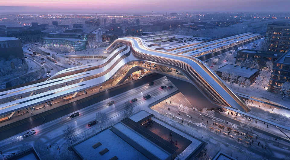 Как в фантастическом фильме: проект моста-вокзала в Таллине от бюро Захи Хадид