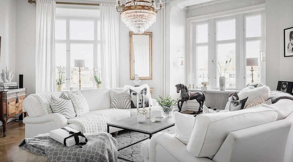 Белая обивка мебели: за и против Белая обивка мебели: за и против