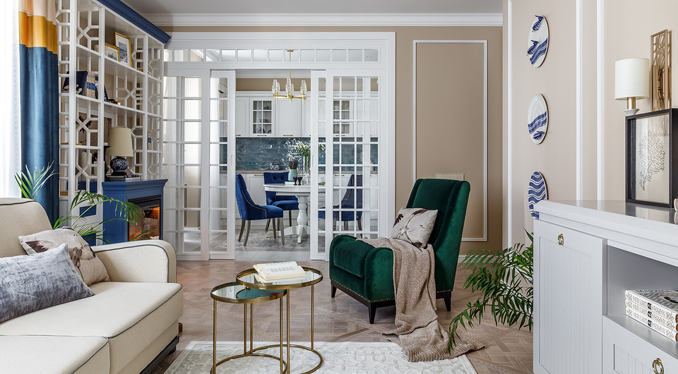 Французский шик и восточные мотивы: смелый микс в интерьере двушки