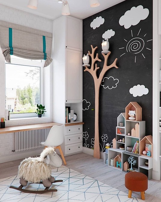 Однокомнатная квартира для семьи с ребенком: 4 принципа организации пространства и 105 фото