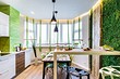 Дизайн натяжного потолка на кухне: 40 современных вариантов