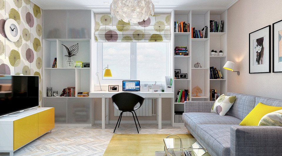 Светлая скандинавская двушка для матери и дочери