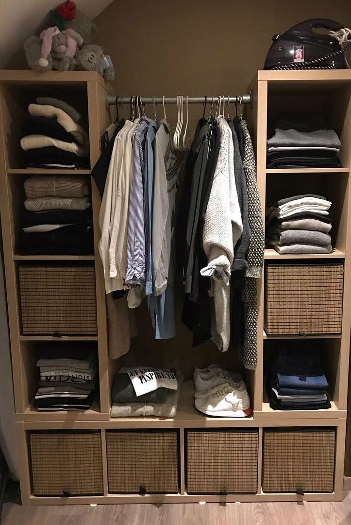 Стеллаж в гардеробную икеа - 97 фото