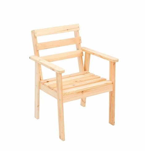 Стул-кресло из дерева
