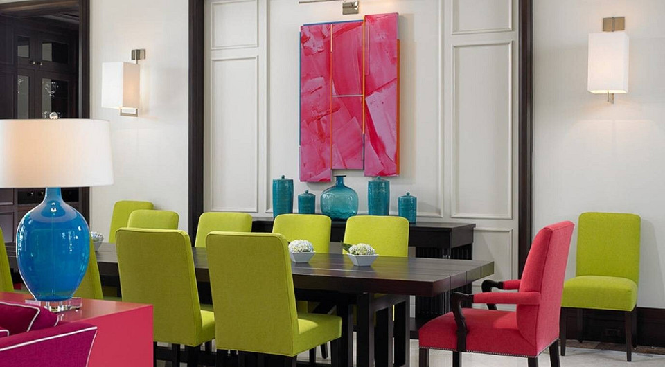 10 эффектных деталей для оформления яркой столовой