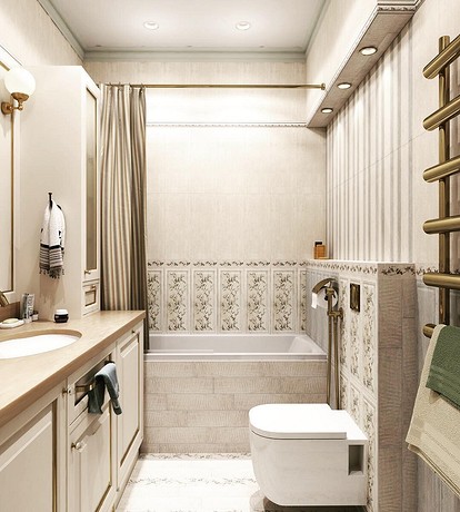 Ванная комната в стиле прованс: фото дизайна интерьеров