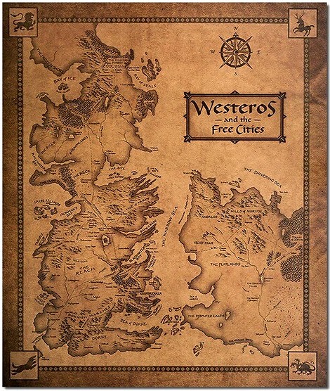 Карта Вестероса