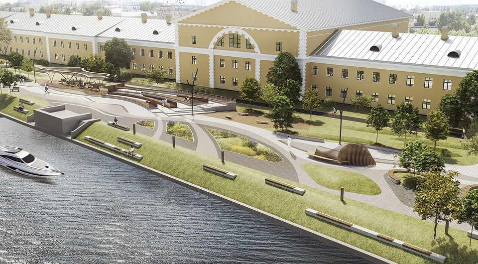 Понтонная набережная Карповки