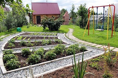 Дача грядки современна 15 соток