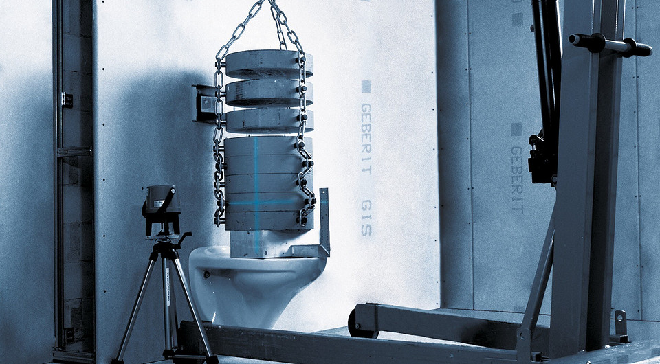 Испытание на прочность инсталляции весом 400 кг