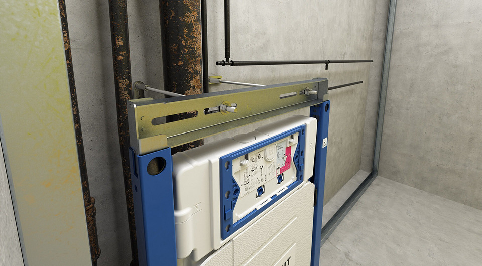 Платтенбау со специальной верхней планкой и удлиненными шпильками: монтаж прост, удобен и надежен