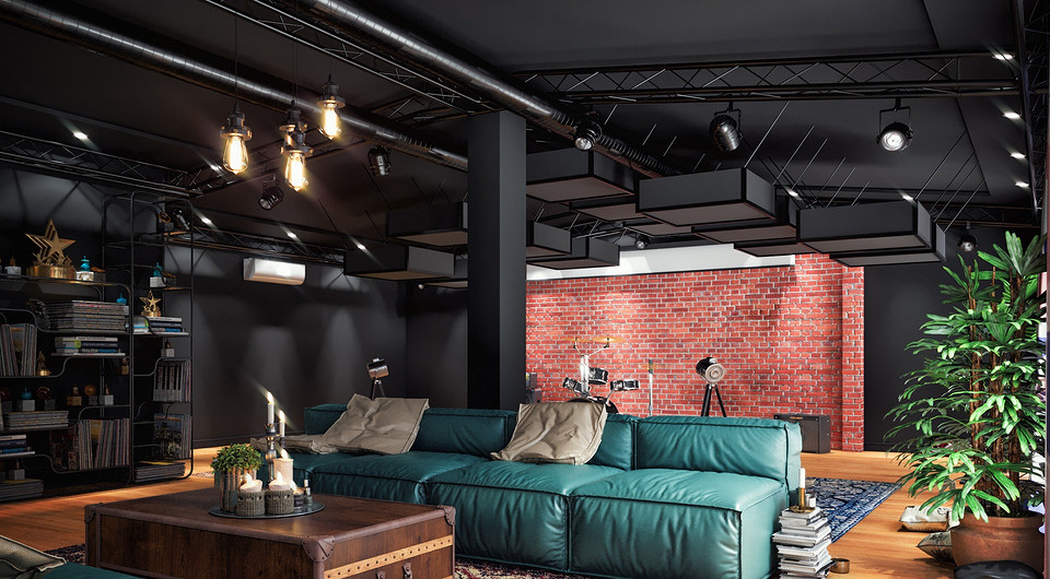Музыкальная студия «Ночных снайперов»: уютный лофт для работы и отдыха