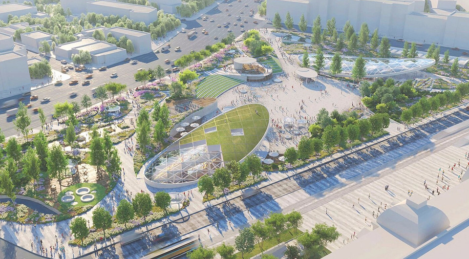 На Павелецкой площади появится большой торговый центр и места отдыха