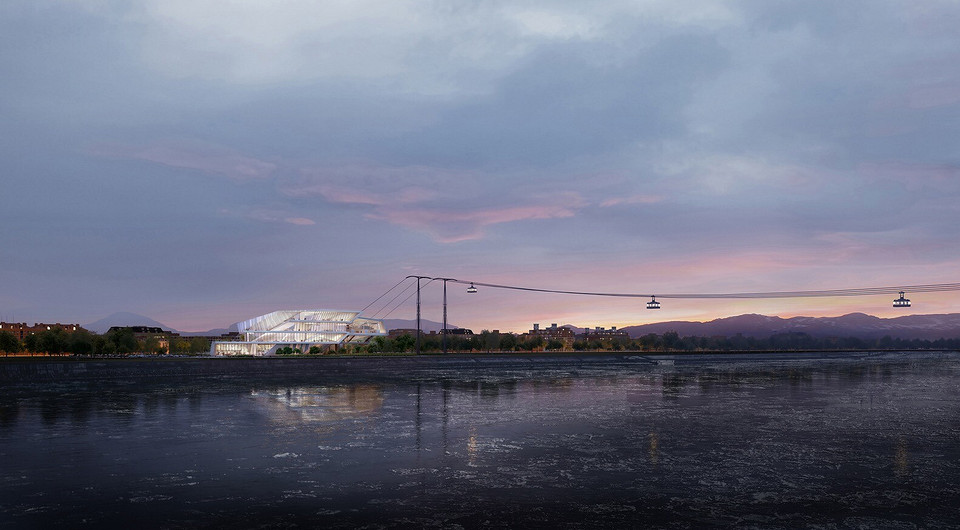 Как будет выглядеть канатка между Россией и Китаем: «космическая» станция и кабинки на 60 человек Как будет выглядеть канатка между Россией и Китаем: «космическая» станция и кабинки на 60 человек