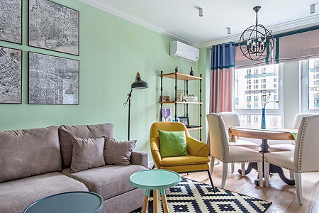 Классика и лофт в интерьере московской двушки