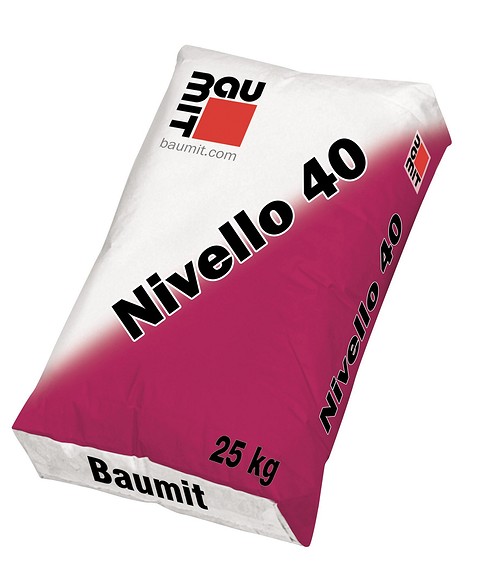 Baumit Nivello 40 — самовыравнивающаяся смесь, которая используется даже при устройстве «тёплых» полов