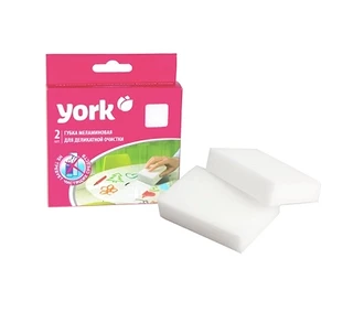 Губка меламиновая York для деликатной очистки
