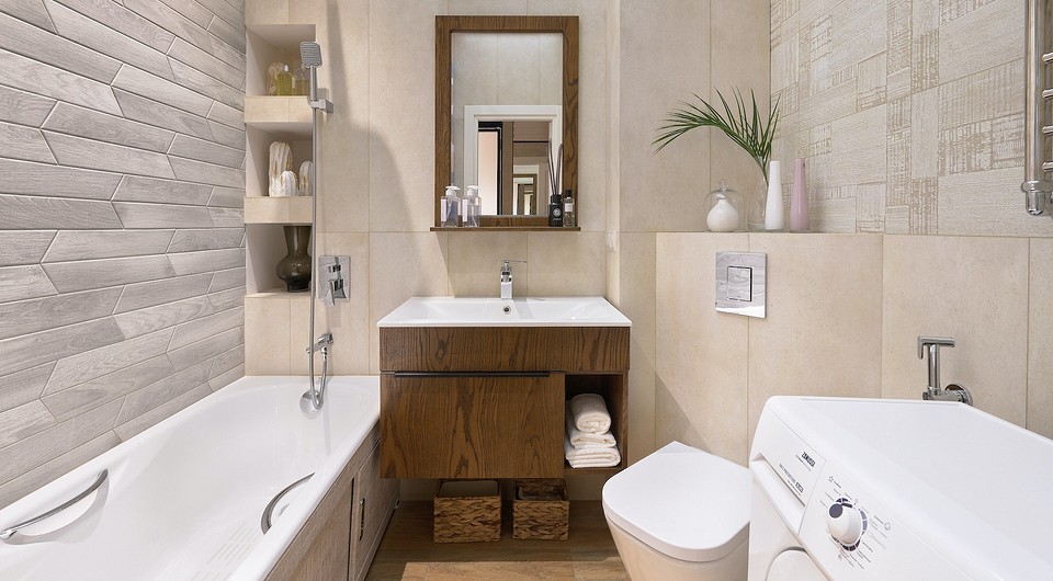 Дизайн узкой ванной комнаты: секреты визуального расширения пространства