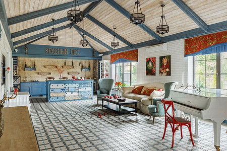 Яркий проект дома, в котором всегда ждут гостей