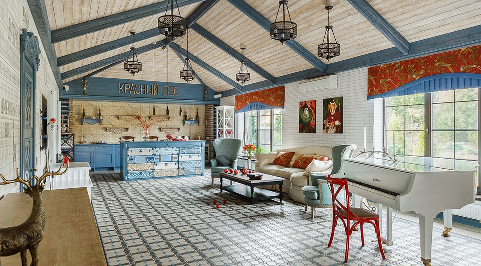 Яркий проект дома, в котором всегда ждут гостей