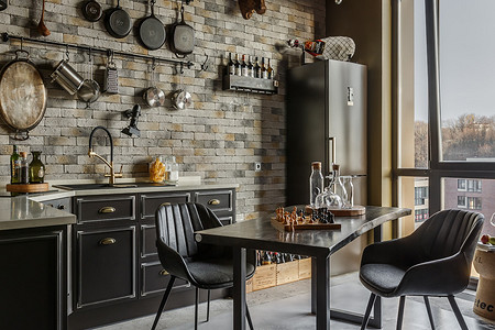 Маленькая квартира в Новогорске в стиле английских пабов