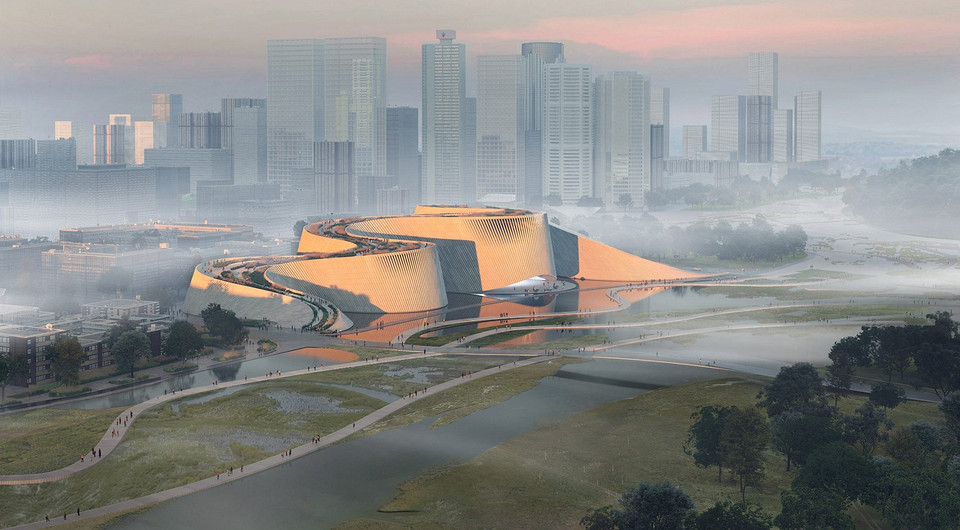 Извилистые формы и парк на крыше: как будет выглядеть музей естественной истории в Китае