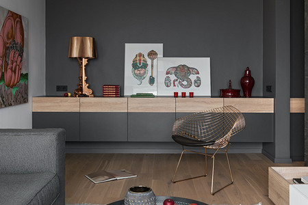 Двушка в панельном доме с небанальным интерьером