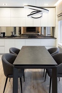 Кухонный стол в интерьере кухни (54 фото)
