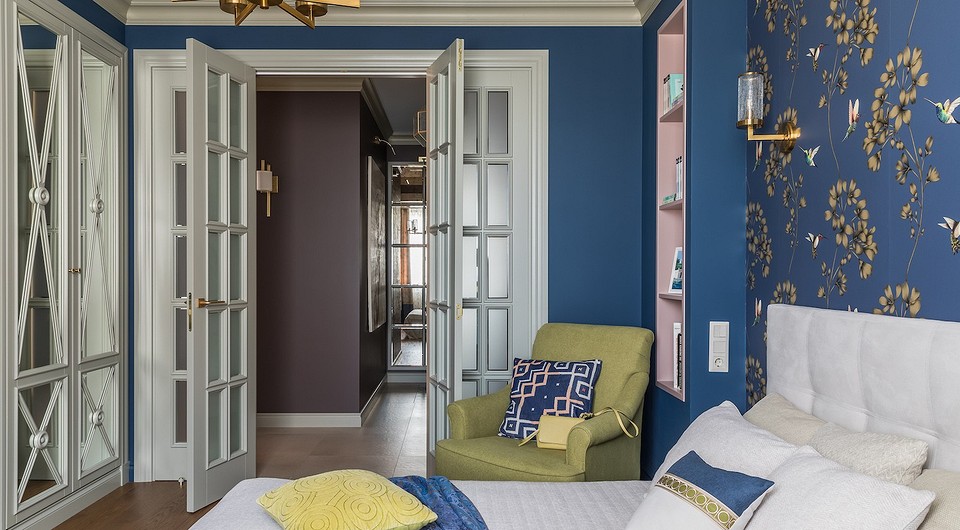 Яркая американская классика: интерьер двухкомнатной квартиры в Краснодаре