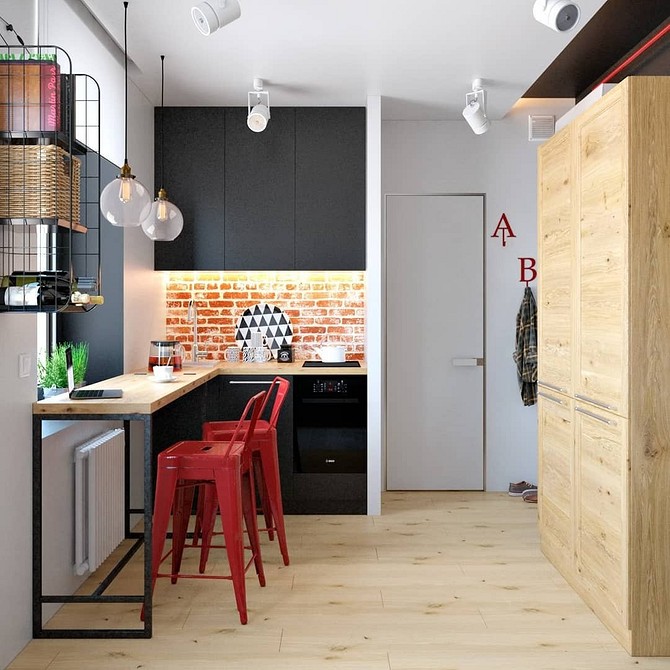 Кухня, совмещенная с прихожей: 60 лучших примеров дизайна в фото
