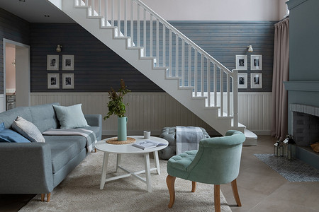 Бюджетная отделка и мебель ИКЕА: интерьер двухэтажного дома для большой семьи