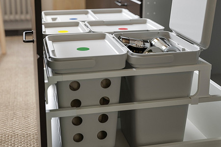 Как организовать раздельный сбор мусора, если у вас маленькая кухня: 4 совета