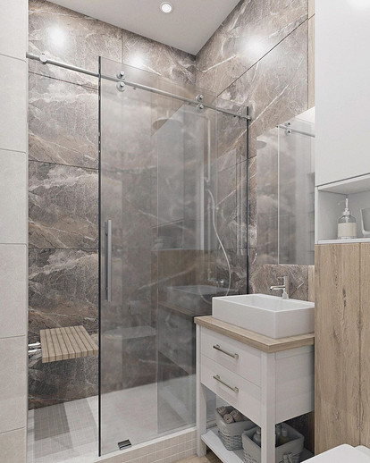 Санузел В Серых Тонах Фото