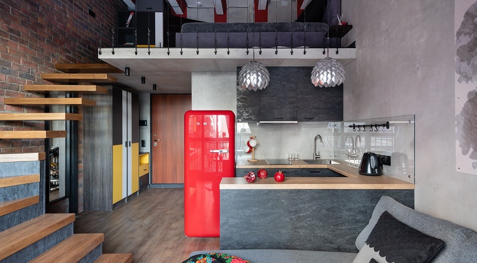 Двухуровневая маленькая студия площадью 31 кв. м для сдачи в аренду