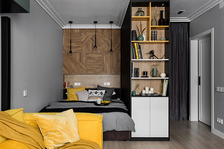 Преображение однушки 39 кв. м с ремонтом от застройщика: интерьерный микс сканди и лофта